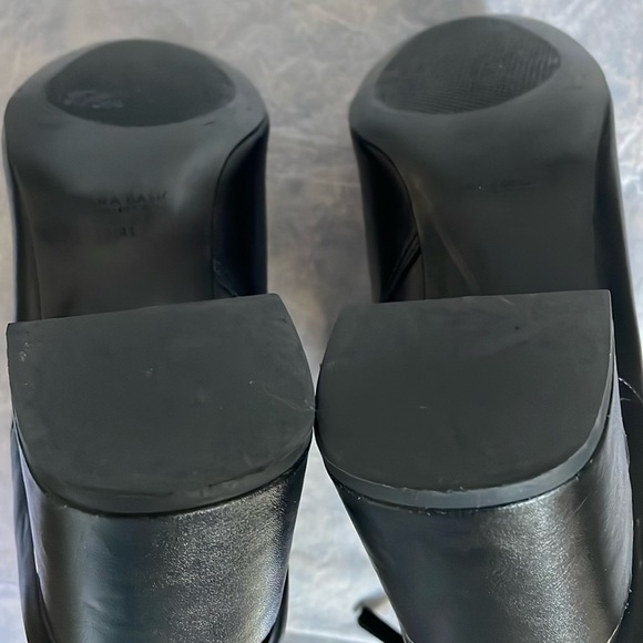 Zara Booties Black with Chrome Trim - Picture 6 of 6